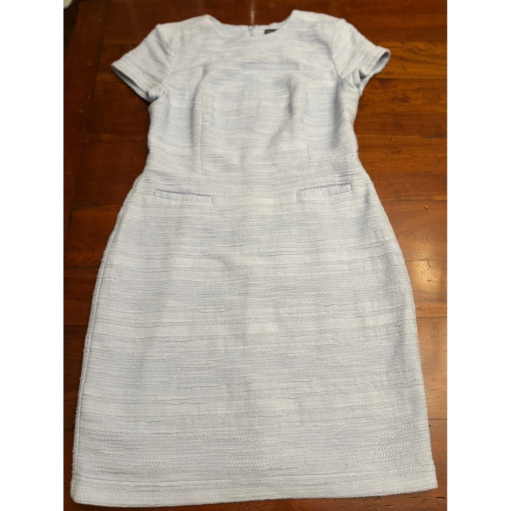 Nora Gardner Dinah Dress Summer Sky Ice Blue Boucle Women's‎ Size 12 Classic